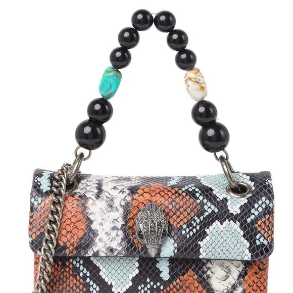 Snakeskin Crossbody Bag Orange Multi NWT - Picture 2 of 12